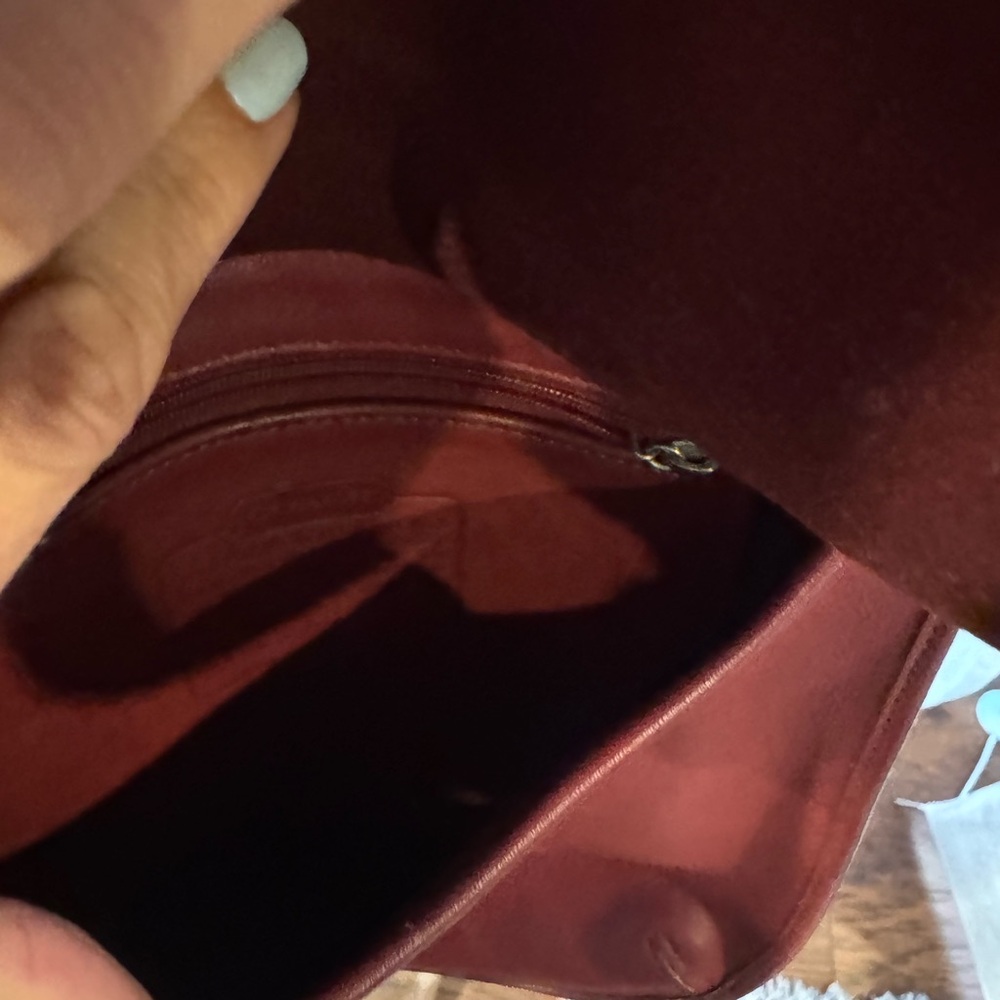 Coach Burgundy Crossbody Bag - Picture 6 of 8